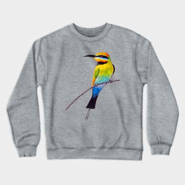 Rainbow Bee-eater Crewneck Sweatshirt by tavartist